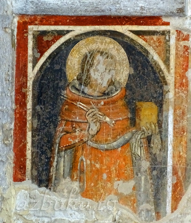 Фрагмент фрески на церкви Санта-Мария-Маджоре