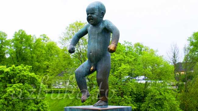 "Капризничающий мальчик" в Вигеланд-парке