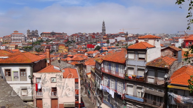 Вид на Порту со смотровой площадки Кафедрального собора