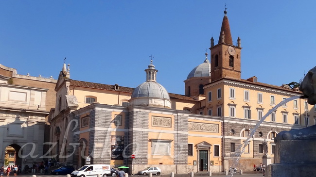 Базилика Санта-Мария-дель-Пополо и музей Леонардо-да-Винчи