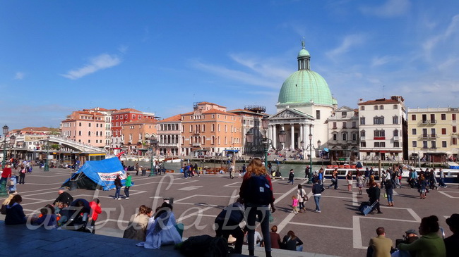Первое впечатление о Венеции. Вид на Гранд Канал от ж/д вокзала